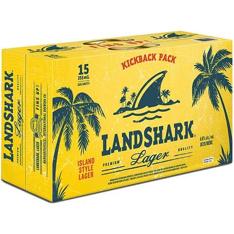 landshark premium lager 355 ml - 15 cans chestermere liquor delivery