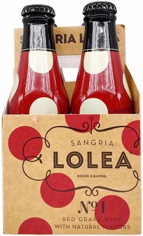 lolea no.1 red sangria 200 ml - 4 bottles chestermere liquor delivery