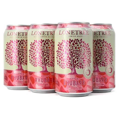lonetree rhubarb apple cider 355 ml - 6 cans chestermere liquor delivery