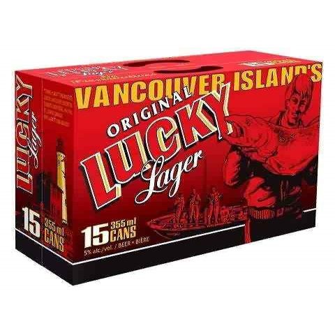 lucky lager 355 ml - 15 cans chestermere liquor delivery