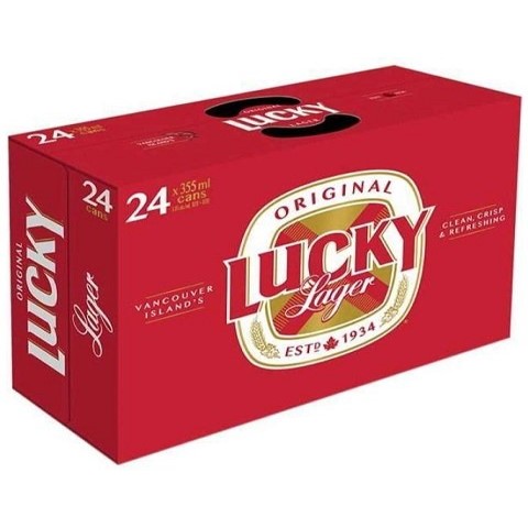 lucky lager 355 ml - 24 cans chestermere liquor delivery