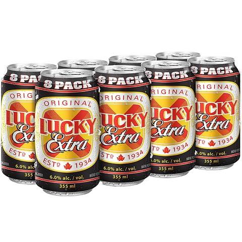 lucky lager extra 355 ml - 8 cans chestermere liquor delivery