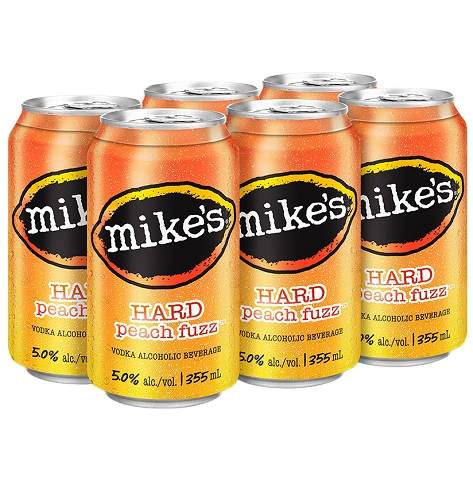 mike's hard peach fuzz 355 ml - 6 cans chestermere liquor delivery