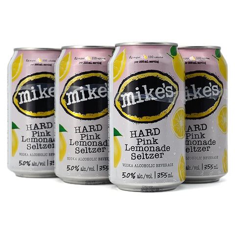 mike's hard pink lemonade seltzer 355 ml - 6 cans chestermere liquor delivery