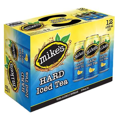 mike's lemon hard iced tea 355 ml -12 cans chestermere liquor delivery