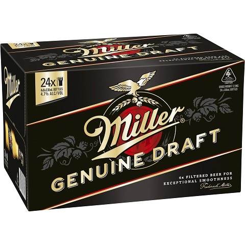 miller genuine draft 330 ml - 24 bottles chestermere liquor delivery
