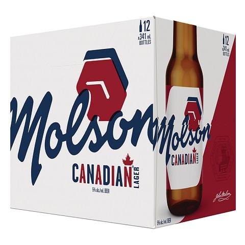 molson canadian 341 ml - 12 bottles chestermere liquor delivery