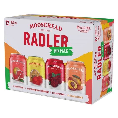 moosehead radler mix 355 ml - 12 cans chestermere liquor delivery