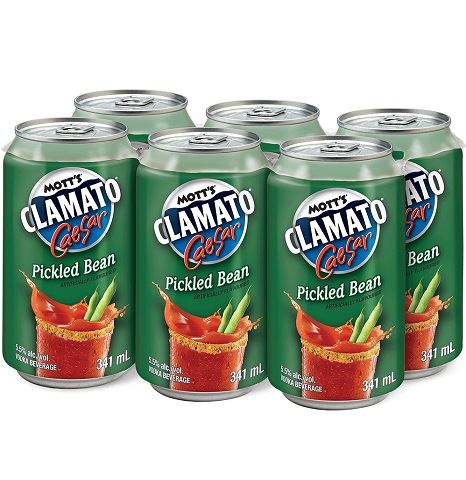 mott's clamato caesar pickled bean 341 ml - 6 cans chestermere liquor delivery