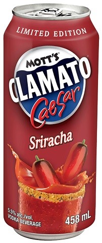 mott's clamato caesar sriracha 458 ml single can chestermere liquor delivery