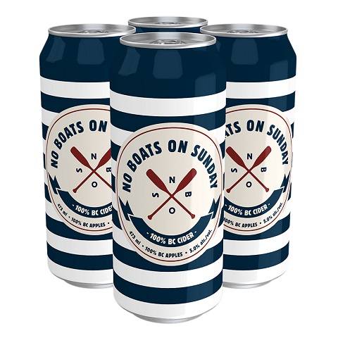 no boats on sunday cider 473 ml - 4 cans chestermere liquor delivery