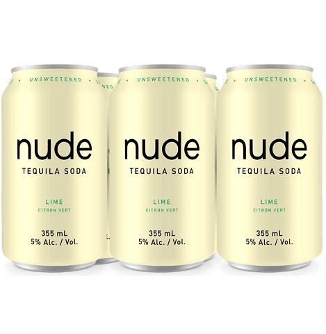 nude tequila soda lime 355 ml - 6 cans chestermere liquor delivery