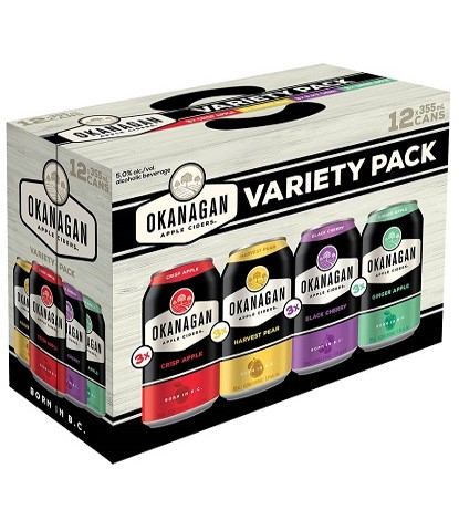 okanagan cider variety pack 355 ml - 12 cans chestermere liquor delivery
