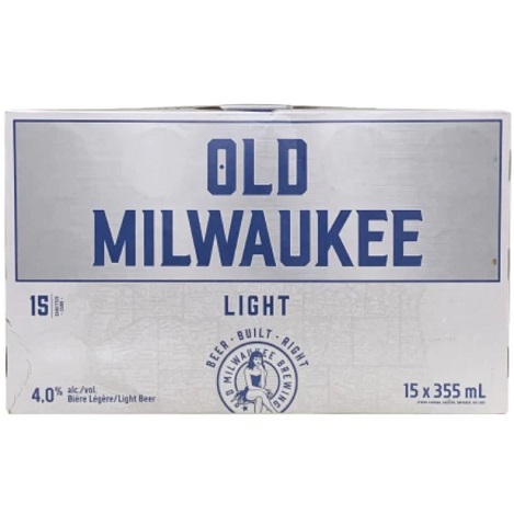 old milwaukee light 355 ml - 15 cans chestermere liquor delivery