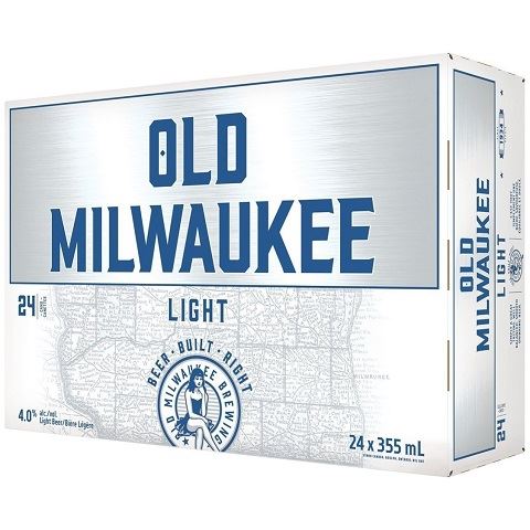 old milwaukee light 355 ml - 24 cans chestermere liquor delivery