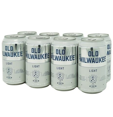 old milwaukee light 355 ml - 8 cans chestermere liquor delivery