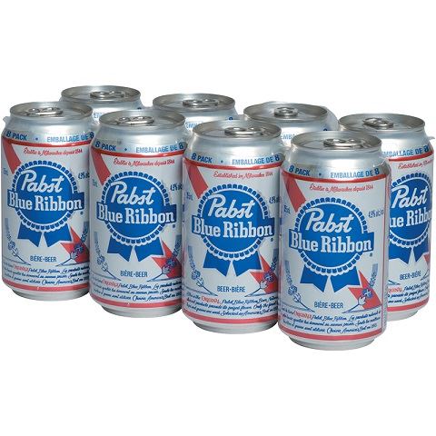 pabst blue ribbon 355 ml - 8 cans chestermere liquor delivery