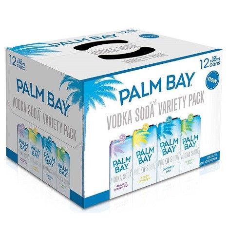 palm bay vodka soda variety pack 355 ml - 12 cans chestermere liquor delivery