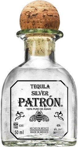 patron silver 50 ml single bottle chestermere liquor delivery