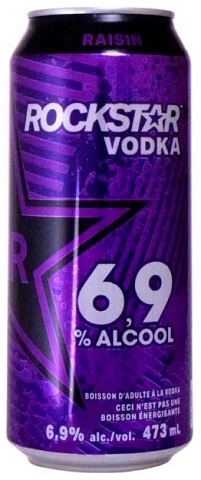 rockstar vodka grape 473 ml single can chestermere liquor delivery