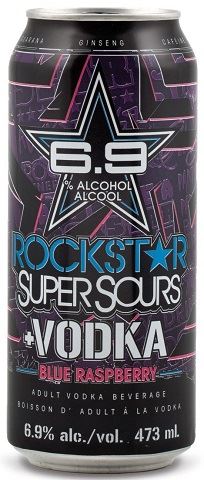 rockstar vodka super sours blue raspberry 473 ml single can chestermere liquor delivery