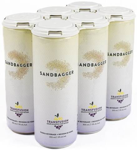 sandbagger hard lemon seltzer 355 ml - 6 cans chestermere liquor delivery