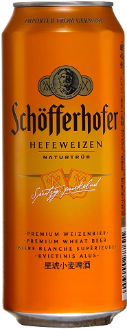 schofferhofer hefeweizen 500 ml single can chestermere liquor delivery