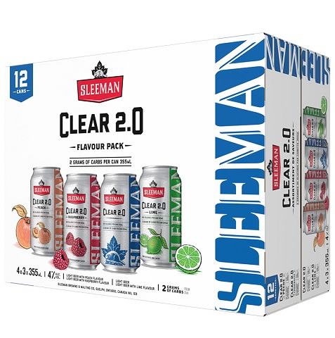 sleeman clear 2.0 mix pack 355 ml - 12 cans chestermere liquor delivery