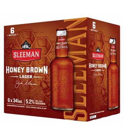 sleeman honey brown 341 ml - 6 bottles chestermere liquor delivery