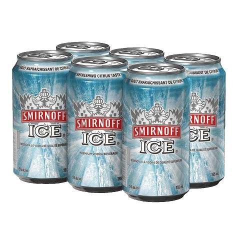 smirnoff ice 355 ml - 6 cans chestermere liquor delivery