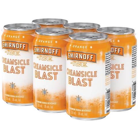 smirnoff ice creamsicle blast 355 ml - 6 cans chestermere liquor delivery