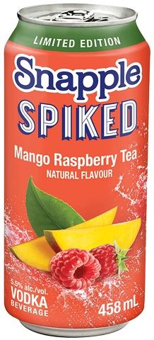 snapple spiked mango raspberry tea 458 ml single can chestermere liquor delivery
