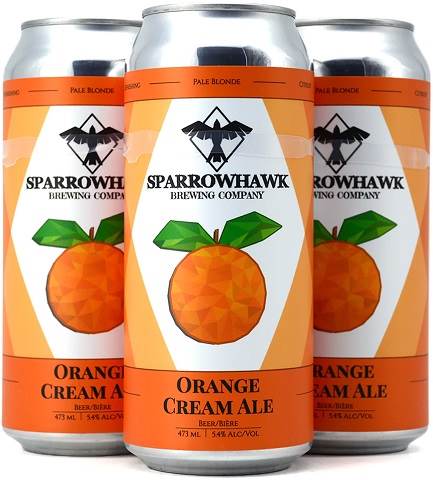 sparrowhawk orange cream ale 473 ml - 4 cans chestermere liquor delivery