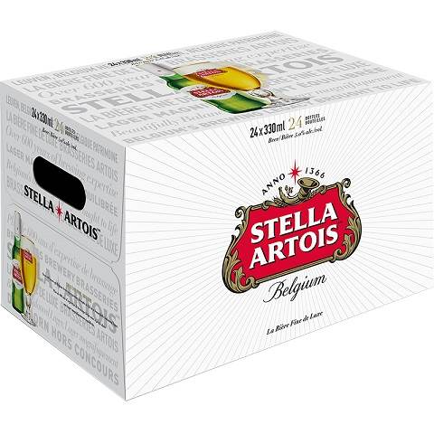 stella artois 330 ml - 24 bottles chestermere liquor delivery