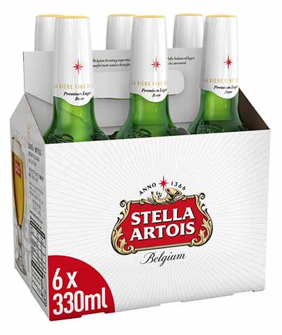 stella artois 330 ml - 6 bottles chestermere liquor delivery