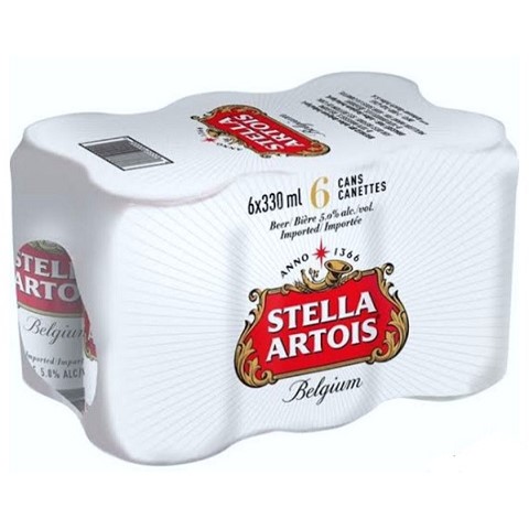 stella artois 330 ml - 6 cans chestermere liquor delivery