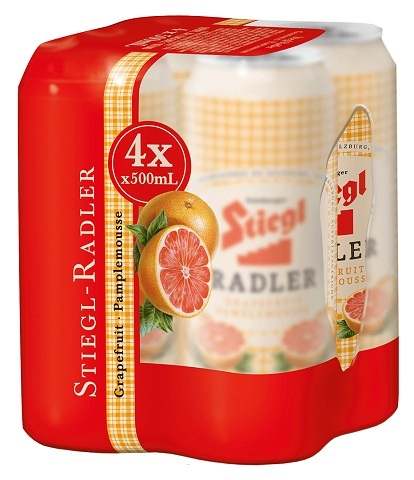 stiegl grapefruit radler 500 ml - 4 cans chestermere liquor delivery