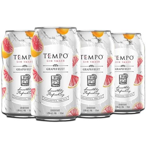 tempo gin smash grapefruit 355 ml - 6 cans chestermere liquor delivery