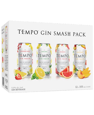 tempo gin smash pack 355 ml - 12 cans chestermere liquor delivery