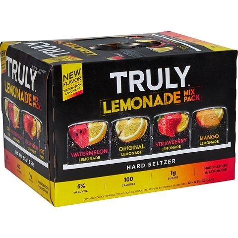 truly lemonade mix pack 355 ml - 12 cans chestermere liquor delivery