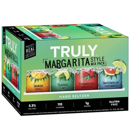 truly margarita style mix pack 355 ml - 12 cans chestermere liquor delivery