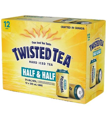 twisted tea half and half 355 ml - 12 cans chestermere liquor delivery