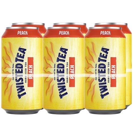 twisted tea peach 355 ml - 6 cans chestermere liquor delivery