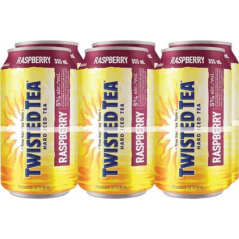 twisted tea raspberry 355 ml - 6 cans chestermere liquor delivery