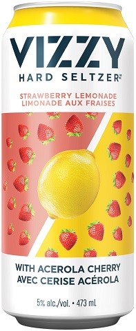 vizzy hard seltzer strawberry lemonade 473 ml single can chestermere liquor delivery