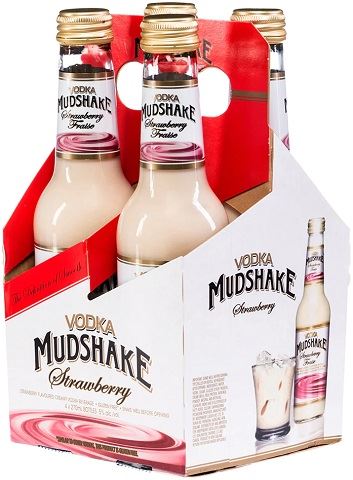 vodka mudshake strawberry 270 ml - 4 bottles chestermere liquor delivery