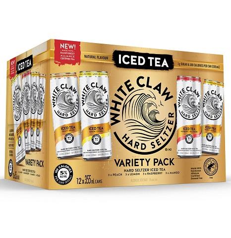 white claw iced tea variety pack 355 ml - 12 cans chestermere liquor delivery