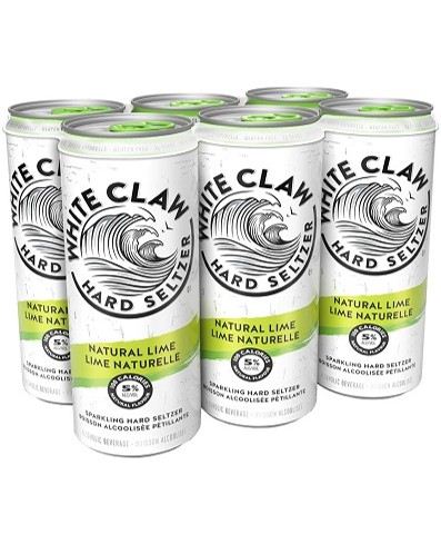 white claw natural lime 355 ml - 6 cans chestermere liquor delivery