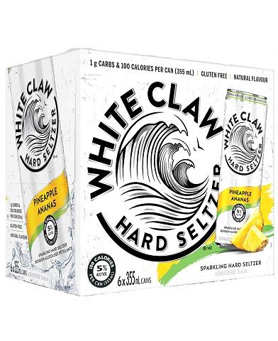 white claw pineapple 355 ml - 6 cans chestermere liquor delivery