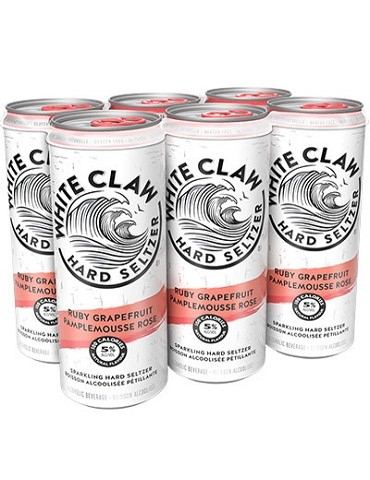 white claw ruby grapefruit 355 ml - 6 cans chestermere liquor delivery